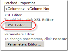 Click on XSL Editor