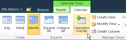 SharePoint Calendars Overlay
