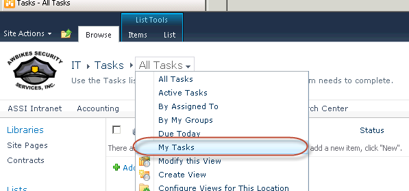 The Power of [Me] in SharePoint Library Views and List Views